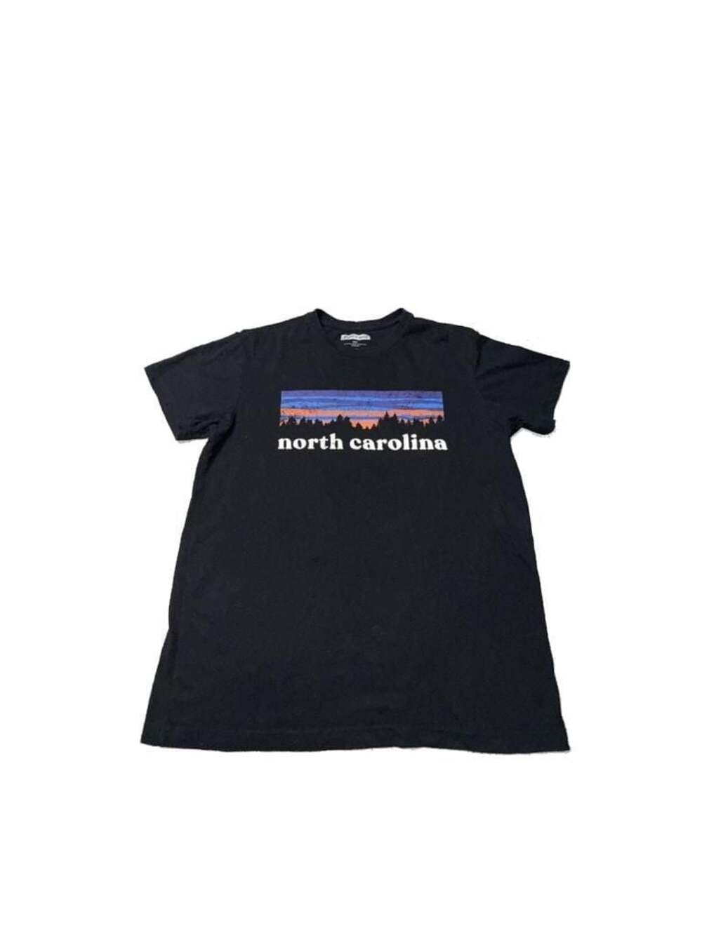 State of Mine North Carolina Graphic T-Shirt Black Size Small